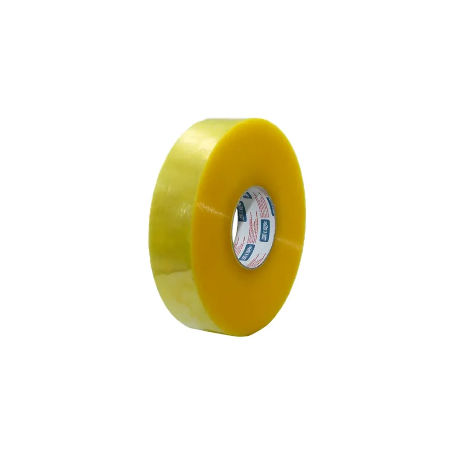 Self-adhesive tape for packaging lines – 042TBT-Y 600M, transparent yellow