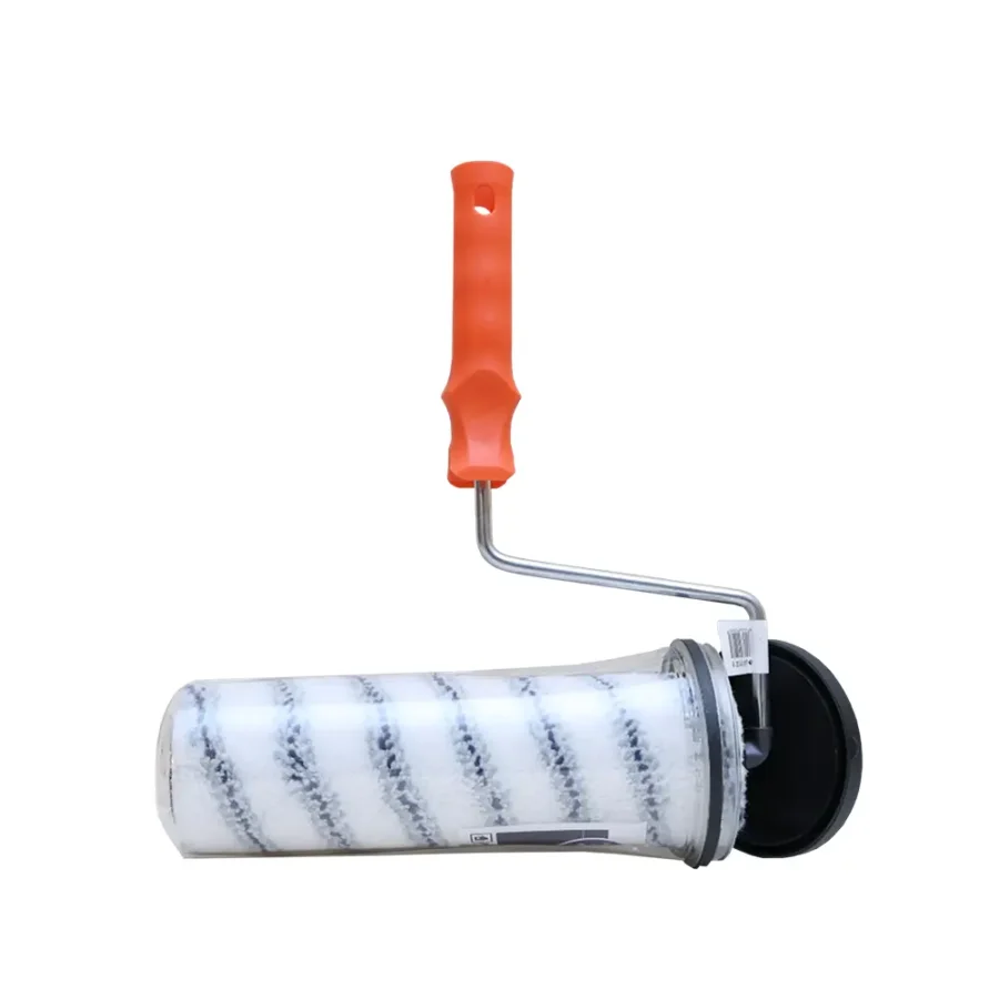 Professional paint roller for skim-coated walls
